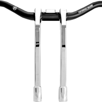 PERFORMANCE MACHINE (PM) Phatbar & Riser Kit - Internal Wiring - 11-1/2" - Chrome 0208-2197M-CH