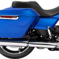 DRAG SPECIALTIES SEATS Forward Position Freedom Seat - Vinyl - Silver Double Diamond Stitch - FLH/FLT '23-'25 4715C