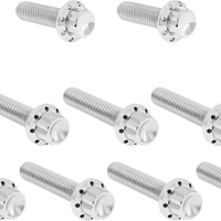 ARLEN NESS Bolt Kit - Cam Cover/Point Cover - Titanium - 12-Point - Polished 300-980