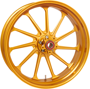 0201-2357 - PERFORMANCE MACHINE (PM) Wheel - Assault - Dual Disc - Front - Gold Ops* - 21"x3.50" - Without ABS 12027106SLAJAPG