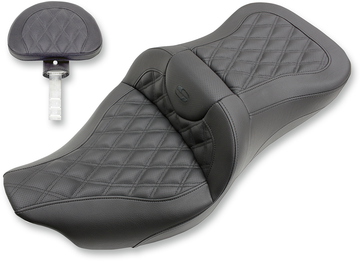 0801-1043 - SADDLEMEN Extended Reach Road Sofa Seat - Lattice Stitched - Backrest 808-07B-184BR