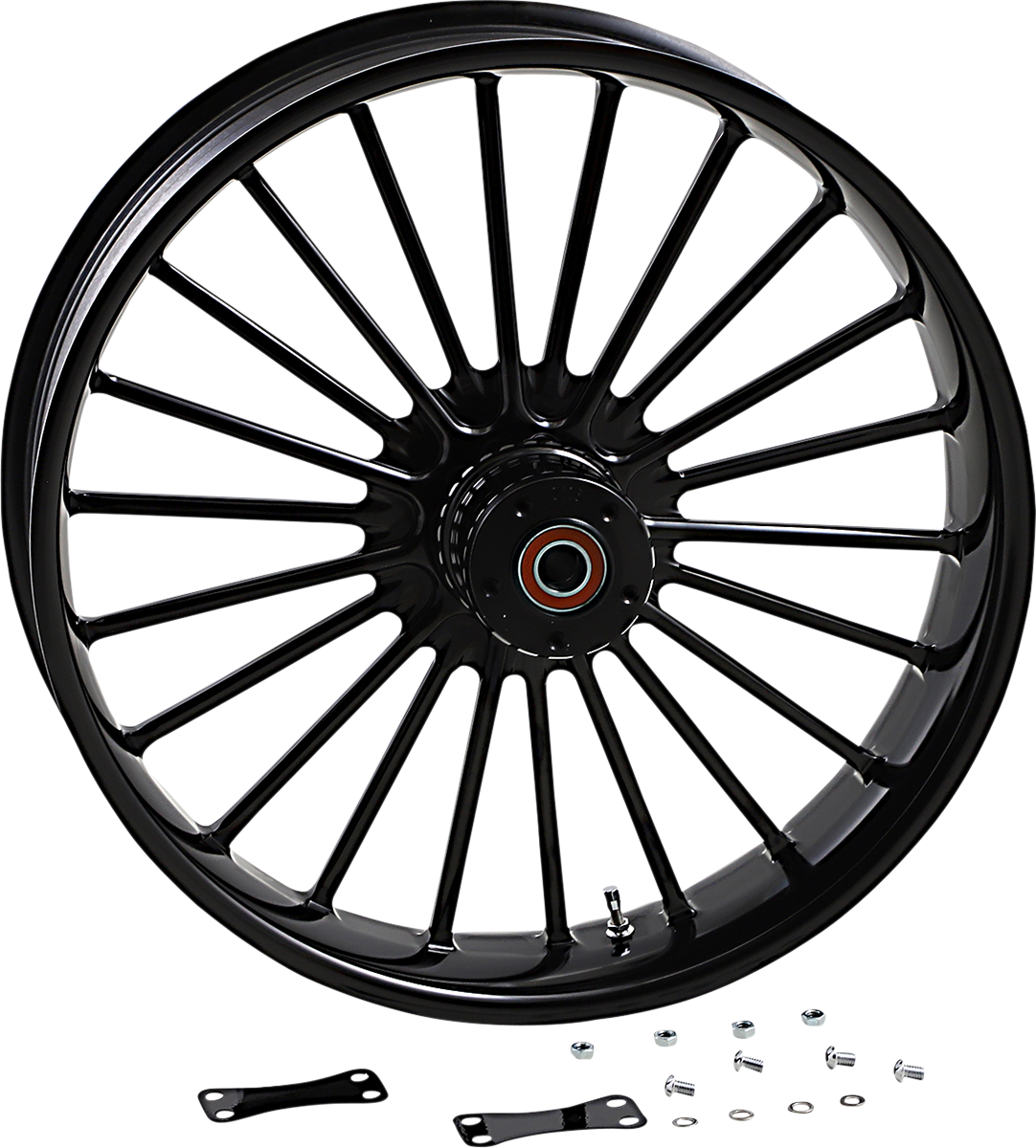 0201-2364 - RC COMPONENTS Illusion Front Wheel - Dual Disc/No ABS - Black - 21"x3.50" 0321350-126B