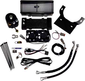 0713-0147 - ULTRACOOL Oil Cooler Kit - Black RF-1G