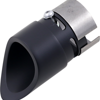 1812-0200 - BARON Exhaust Tip - Black - Mini Scalloped BA-1100-02B