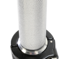 BILTWELL Throttle - Single Cable - Whiskey - Black 6601-201-01