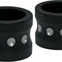 0222-0138 - COVINGTONS Axle Spacer - Dimpled - Black - Non-ABS - FLT C0013-B