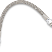 0711-0046 - DRAG SPECIALTIES Oil Line with Fittings - Stainless Steel - 11" 611