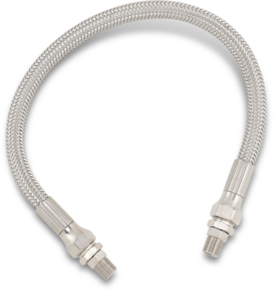 DRAG SPECIALTIES Oil Line with Fittings - Stainless Steel - 14" 614