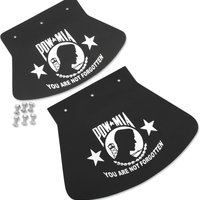 1420-0045 - DRAG SPECIALTIES Mud Flap - POW-MIA - 9.5" W x 6.5" H 1420-0045