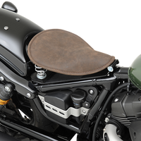 DRAG SPECIALTIES Seat - Spring Solo - Low-Profile - Small - Distressed Brown Leather 0806-0039