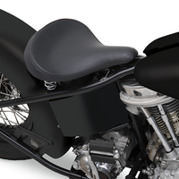 0806-0047 - DRAG SPECIALTIES Seat - Spring Solo - Large - Black Vinyl - Smooth 0806-0047