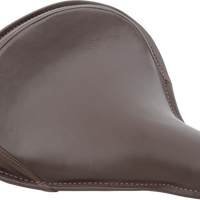 0806-0049 - DRAG SPECIALTIES Seat - Spring Solo - Large - Brown Leather/Perimeter Stitch 0806-0049