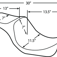 DRAG SPECIALTIES Predator III Seat - Smooth 0803-0601