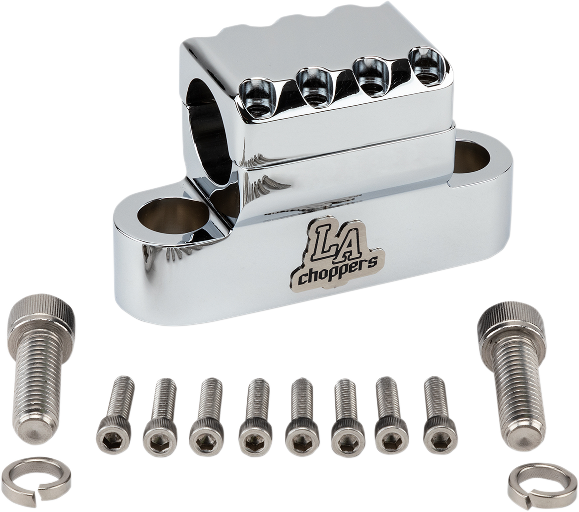 0603-0822 - LA CHOPPERS Clamp - Kage Fighter - Chrome LA-7335-XXC