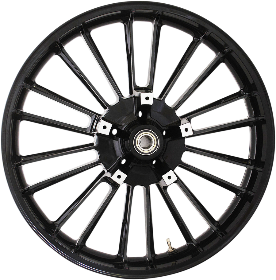 0201-2402 - COASTAL MOTO Front Wheel - Atlantic 3D - Dual Disc/ABS - Black - 21"x3.50" 3D-ATL213SBABST