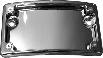 2030-2161 - KODLIN MOTORCYCLE License Plate Kit - Curved - Chrome KUS20101