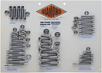 2401-0261 - DIAMOND ENGINEERING Engine Bolt Kit - FLT '99-'06 DE6508H