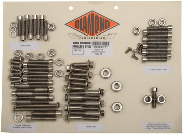 2401-0264 - DIAMOND ENGINEERING Engine Bolt Kit - Softail '00-'06 DE6514H