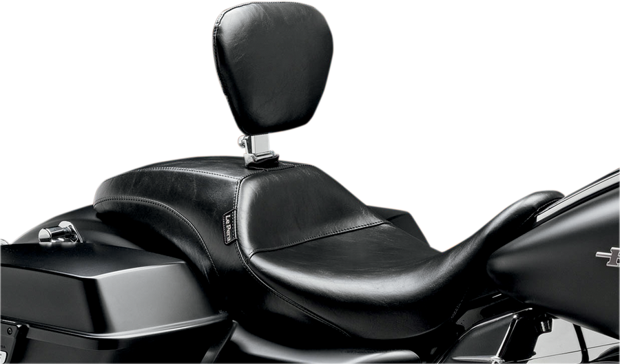 0801-0760 - LE PERA Outcast Seat - Full-Length - With Backrest - Smooth - Black - FL LK-987BR