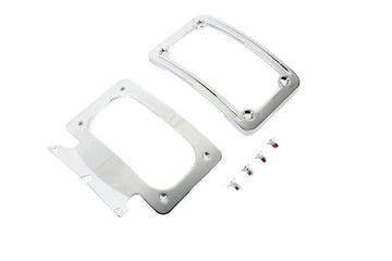 31-0020 - Curved License Plate with Frame Chrome