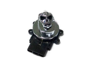 32-1441 - Chrome Ignition Switch with Chrome Skull