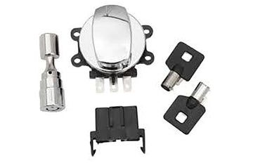 32-1481 - Side Hinge Ignition Switch Chrome with Fork Lock