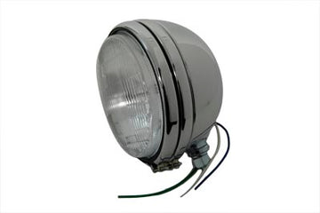 33-0196 - 5-3/4  Round Stock Type Chrome Headlamp