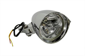 33-0659 - 4-1/2  Round Chrome Billet Headlamp