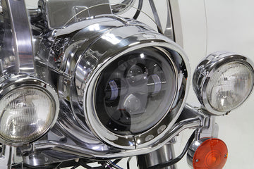 33-0812 - Outer Headlamp Chrome Frenched Trim Ring with Visor
