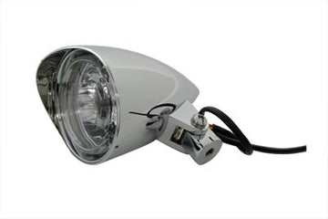 33-0923 - 3-1/2  Round Headlamp Billet with Visor