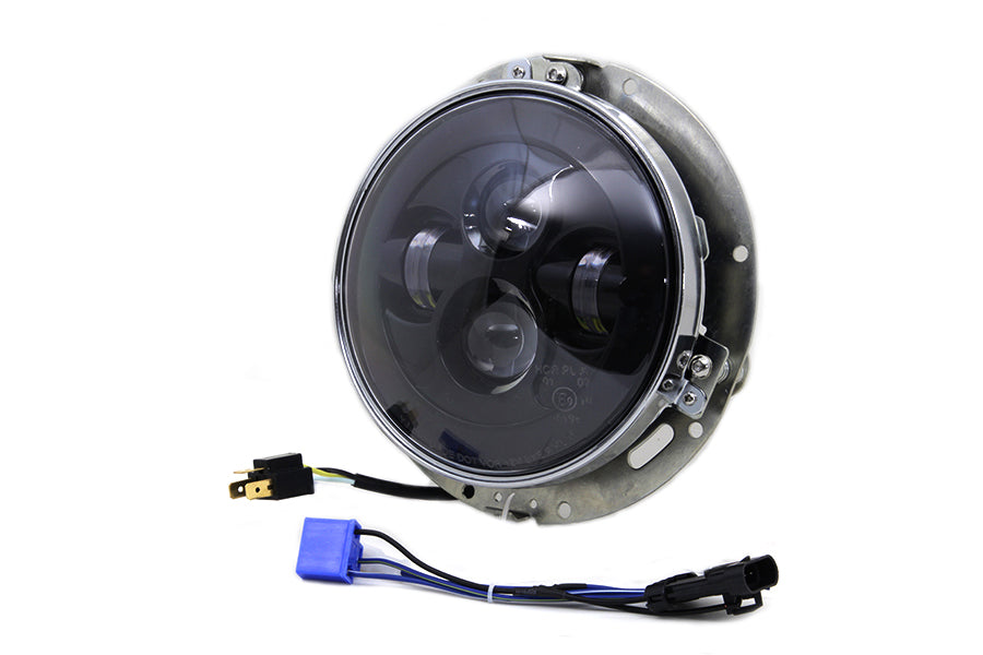 33-1107 - 7  LED Headlamp Assembly Gloss Black