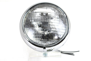 33-1618 - Vintage 7  Round Headlamp 6 Volt