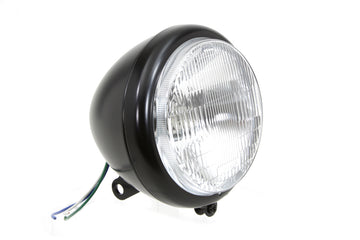 33-2248 - Black 5-3/4  Round Headlamp Assembly Tear Drop Style