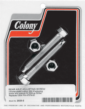 2401-0109 - COLONY Axle Adjuster - Rear - 00-07 ST 2023-2