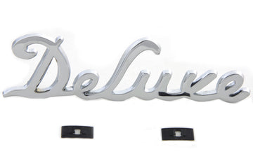 38-0923 - Chrome  Deluxe  Fender Emblem Set