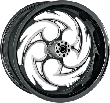 0202-1429 - RC COMPONENTS Savage Eclipse Rear Wheel - Single Disc/No ABS - Black - 18"x3.50" - '02-'07 FLT 18350-9974-85E