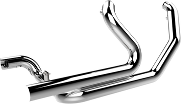 1802-0327 - KHROME WERKS Aggressor 2-into-1-into-2 Header with Heat Shield - Chrome 200670