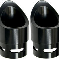 1812-0200 - BARON Exhaust Tip - Black - Mini Scalloped BA-1100-02B