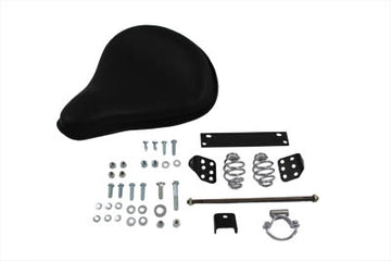 47-0120 - Black Leather Solo Seat With Mount Kit