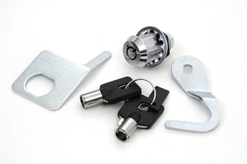 49-1006 - Chrome Saddlebag Lock and Key Kit
