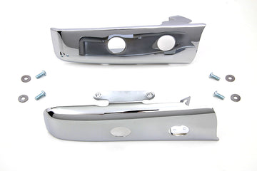 50-1197 - Chrome Slotted Saddlebag Filler Strip Kit