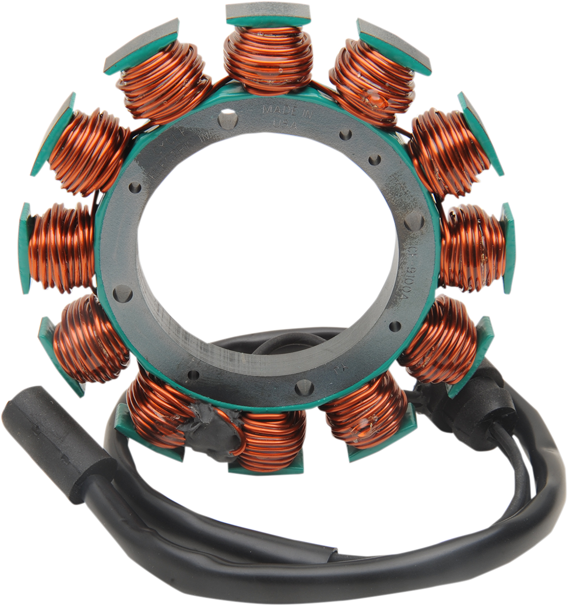 Accel 40 Amp Unmolded Motorcycle Stator For Harley-Davidson Dyna Super Glide - High Output, Pure Copper Windings, Limited Lifetime Warranty