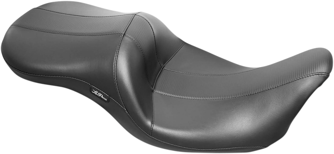 0801-1221 - LE PERA Maverick Seat - Without Backrest - HR Black Inlay Carbon Fiber - Black - FL '08-'22 LK-957HR3