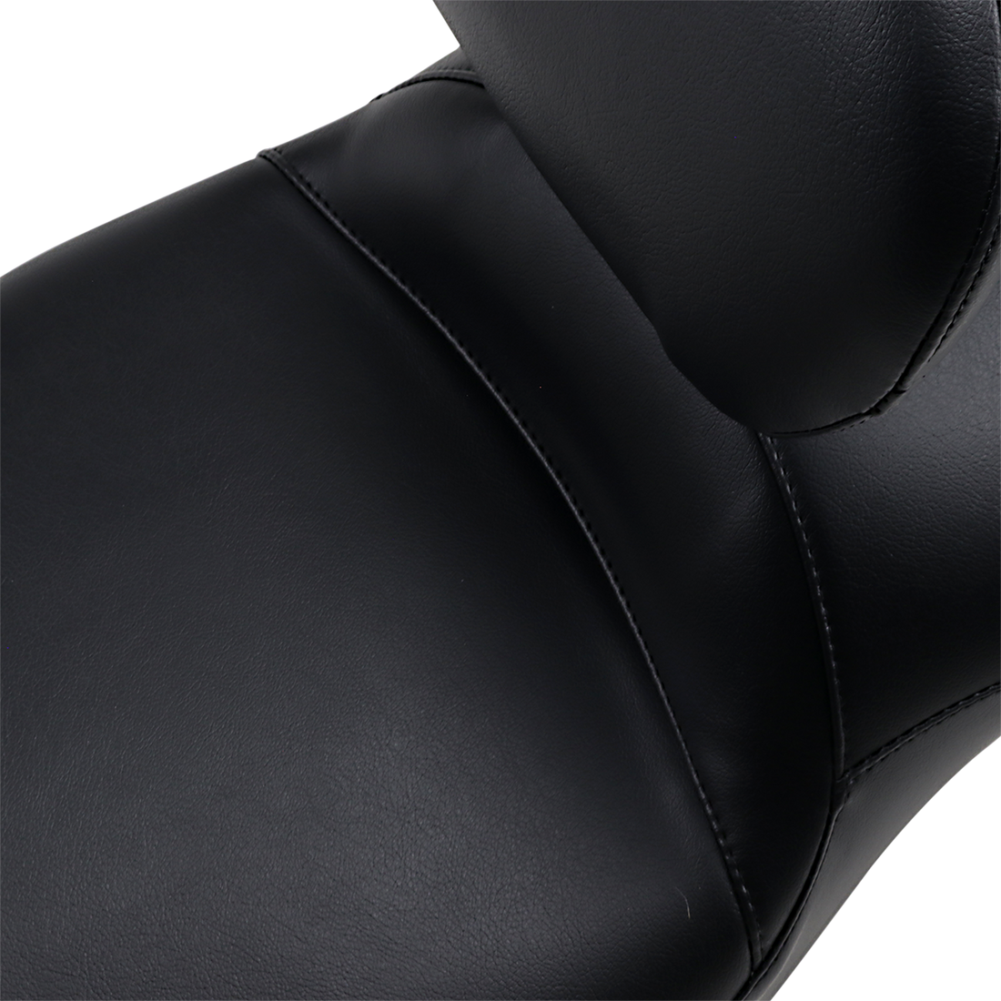 0801-1217 - LE PERA Maverick Daddy Long Legs Seat - With Backrest - Black - Smooth - FLH '08+ LK-957DLTBRS