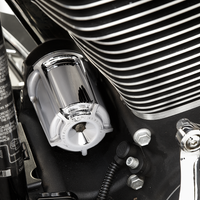 0712-0429 - ARLEN NESS Beveled Oil Filter - Chrome 03-462