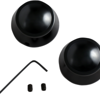 1303-0201 - DRAG SPECIALTIES Swingarm Pivot Bolt Cover - Gloss Black C16-0225B