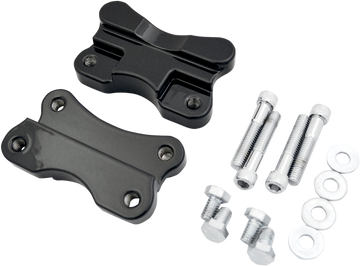 DRAG SPECIALTIES Fender-To-Fork Adapters - Gloss Black 1410-0067