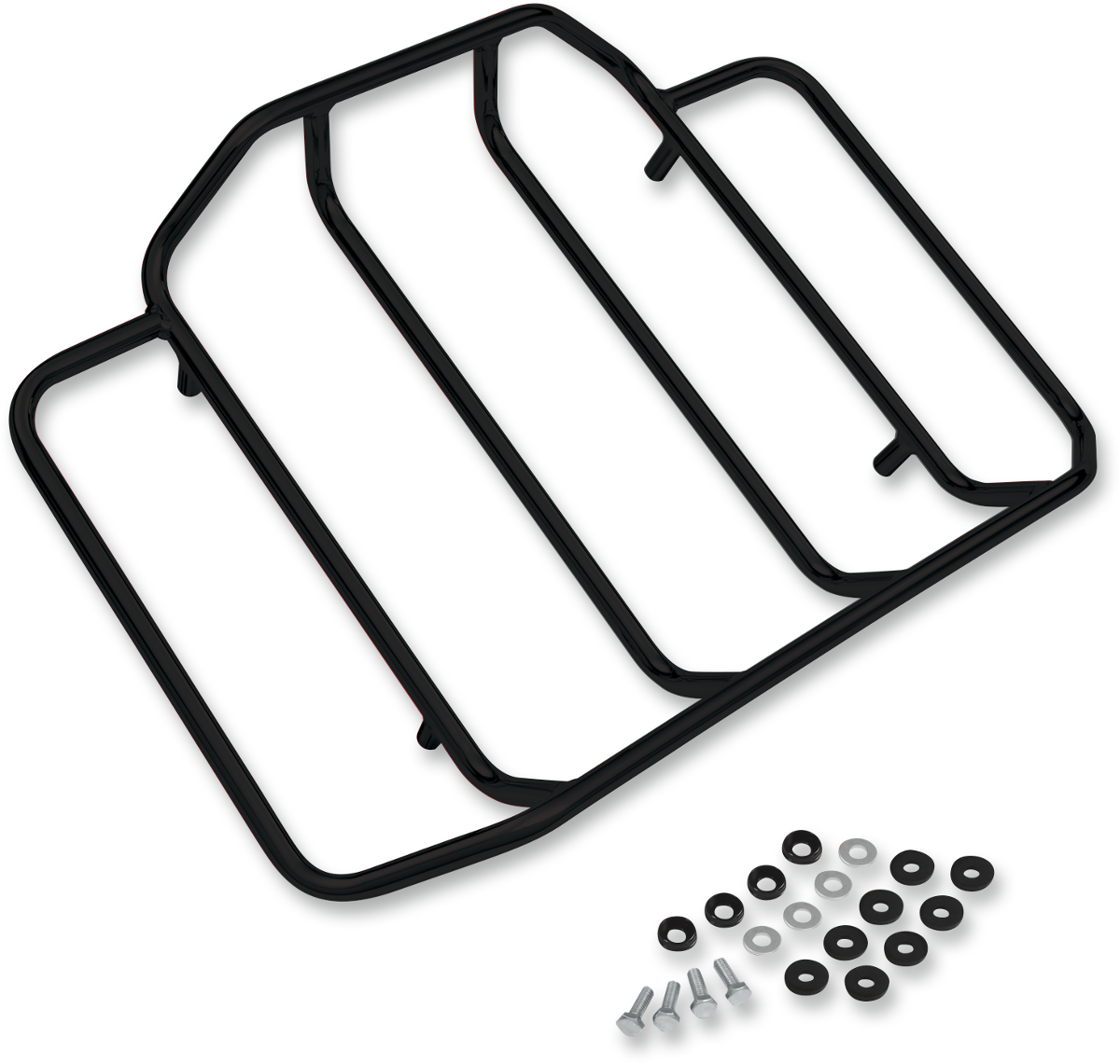 SHOW-CHROME DELUXE TOUR PACK RACK CHROME SMOKE - 91-306SK - View #10