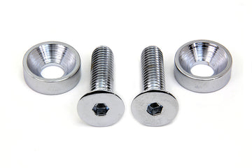 9967-4 - Chrome Screw Set for Motor Mount to Cylinder Head