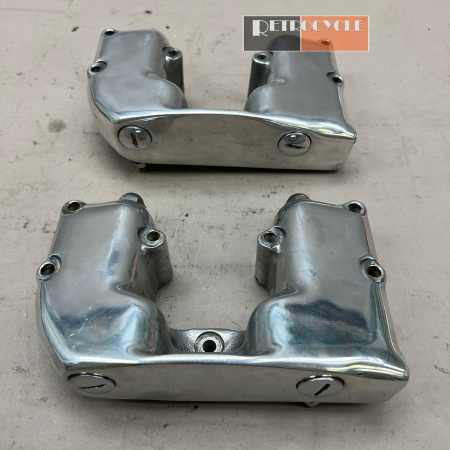 M1165 Rocker Cover (SOLD OUT) Harley Ironhead Polished Rocker Covers - Used – Retrocycle, LLC